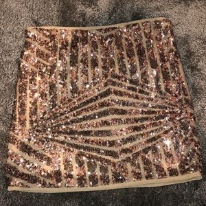FOREVER 21 sequin mini skirt